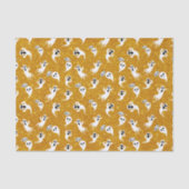 ハロウィン ゴールド グリッター ゴースト 薄葉紙 (正面)