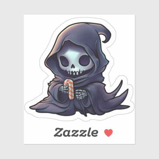 ハロウィン サイコフレンド かわいい死神 カートゥーン シール (シート)