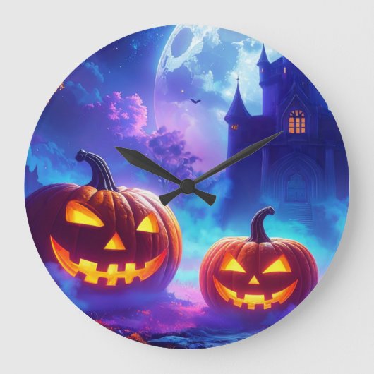 ハロウィン サウィン ラージ壁時計 (正面)