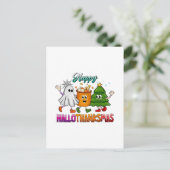 ハロウィン・サンクスギビング・マス ポストカード (スタンド正面)