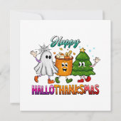 ハロウィン・サンクスギブスマス 招待状 (裏面)