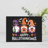 ハロウィン・サンクスギブス・ノーム大好きなクリスマス シーズンカード (スタンド正面)