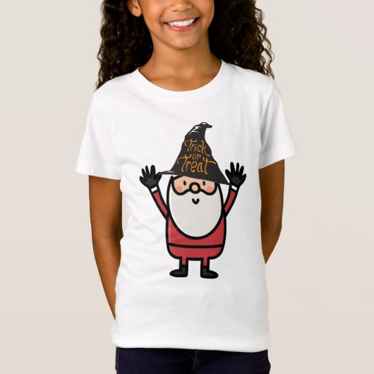 ハロウィン サンタクロース トリック オア トリート Tシャツ (正面)