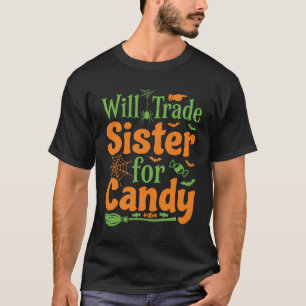 ハロウィン シスター キャンディ トレード デザイン_1 Tシャツ
