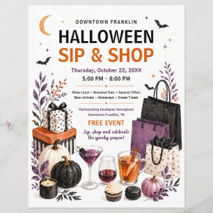 ハロウィン シップ&ショップ ショッピングイベント チラシ