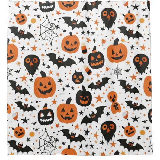 ハロウィン シャワーカーテン (正面)