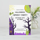 ハロウィン シンプル 招待状 (スタンド正面)