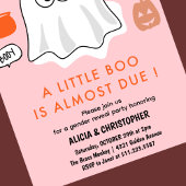 ハロウィン　ジェンダー発表の招待状　ゴースト 招待状