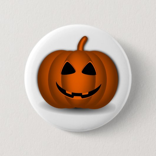 ハロウィン ジャックオランタン 缶バッジ (正面)