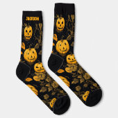ハロウィン・ジャックオーランタンのかぼちゃとお化けの森 ソックス (右)