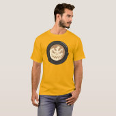 ハロウィン・ジャックオーランタンのカフェラテ Tシャツ (正面フル)