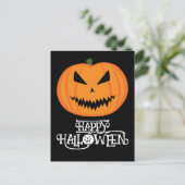 ハロウィン ジャックオーランタンのカボチャ ポストカード (スタンド正面)
