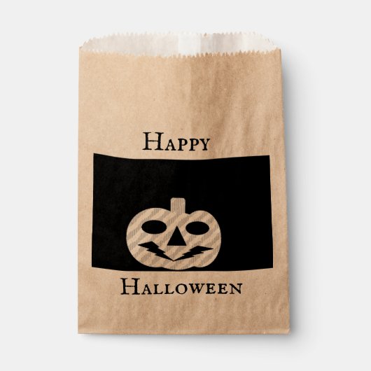 ハロウィン ジャックオーランタン お菓子袋 フェイバーバッグ (正面)