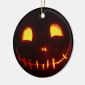 ハロウィン・ジャックオーランタン セラミックオーナメント (左)