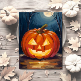 ハロウィン・ジャックオーランタン・パンプキン シーズンポストカード