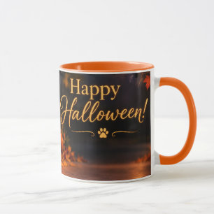 ハロウィン ジャックオーランタン マグカップ 驚いた犬