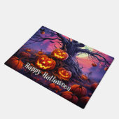 ハロウィン ジャックオーランタン 玄関マット (アングル)