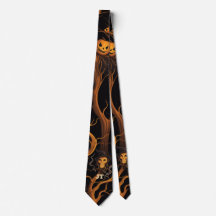 ハロウィン・ジャックランタンのかぼちゃとお化けの森