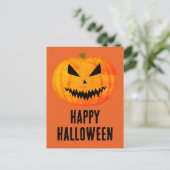 ハロウィン ジャック・オ・ランタン かぼちゃ ポストカード (スタンド正面)