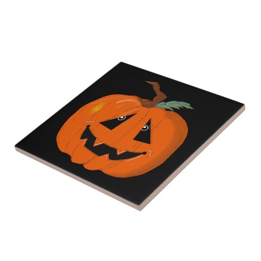 ハロウィン ジャック・オ・ランタン イラスト アート タイル (側面)