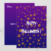 ハロウィン ジャック パンプキン フラットカード (正面/裏面)