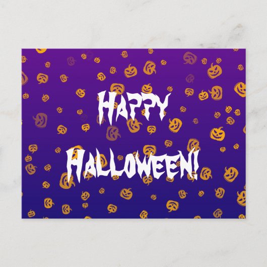 ハロウィン ジャック パンプキン ポストカード (正面)
