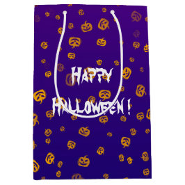 ハロウィン ジャック パンプキン ミディアムペーパーバッグ