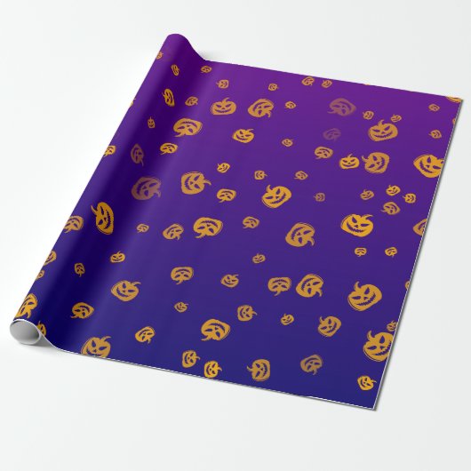 ハロウィン ジャック パンプキン ラッピングペーパー (アンロールド)