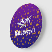 ハロウィン ジャック パンプキン ラージ壁時計 (傾斜)