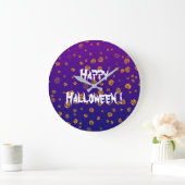 ハロウィン ジャック パンプキン ラージ壁時計 (ホーム)
