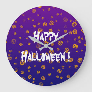 ハロウィン ジャック パンプキン ラージ壁時計