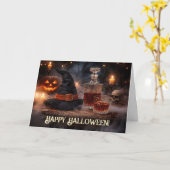 ハロウィン ジョーク ウイスキー  カード (黄色い花)