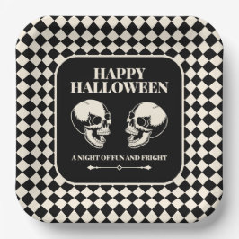 ハロウィン スカル お笑い ペーパープレート