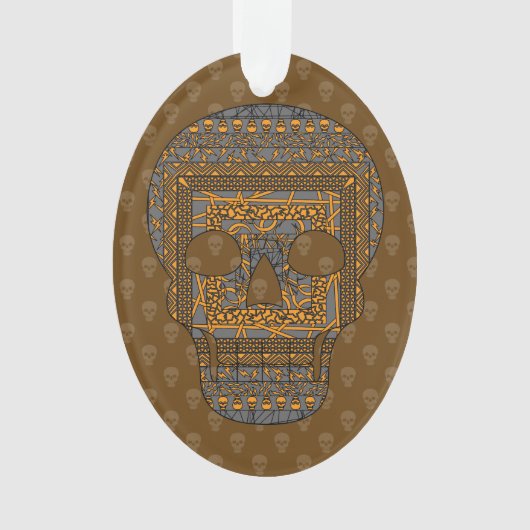 ハロウィン スカル アクリル オーナメント (正面)
