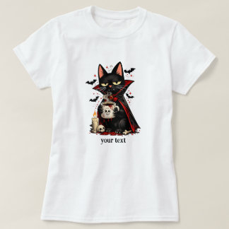 ハロウィン スカル コーヒー 黒猫 ヴァンパイア 幽霊祭り Tシャツ