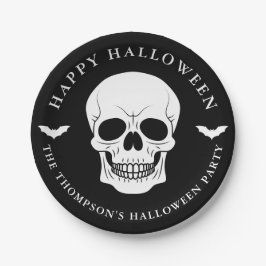 ハロウィン スカル バット カスタム デザイン ペーパープレート