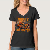 ハロウィン スカルTシャツ Tシャツ (正面)