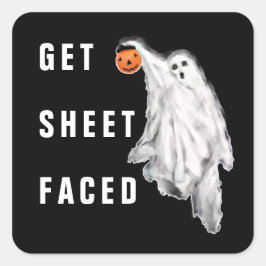ハロウィン スクエアステッカー 楽しい スクエアシール