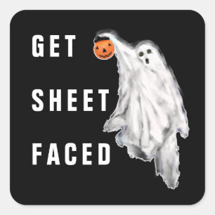 ハロウィン スクエアステッカー 楽しい スクエアシール