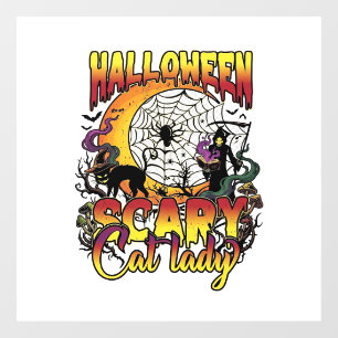 ハロウィン スケアリー キャット レディ グリム リーパー 月 マジック ボー ウィンドウサイン