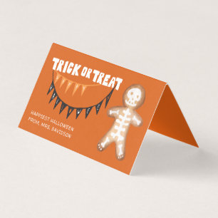 ハロウィン スケルトン ジンジャーブレッド Trick or Treat