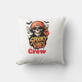 ハロウィン スケルトン スプーキー ヴァイブス 仲間 クッション (正面)