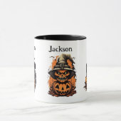 ハロウィン スケルトン デザイン マグカップ (中央)