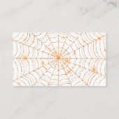 ハロウィン スケルトン ベイビー シャワー おむつくじ エンクロージャーカード (裏面)