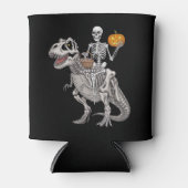 ハロウィン スケルトン 乗った ミイラ 恐竜 ティラノサウルス 缶クーラー (正面)