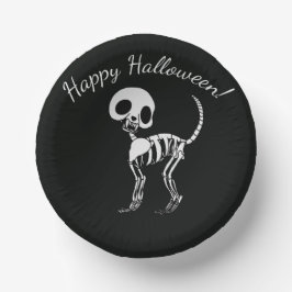 ハロウィン スケルトン 猫 ペーパーボウル