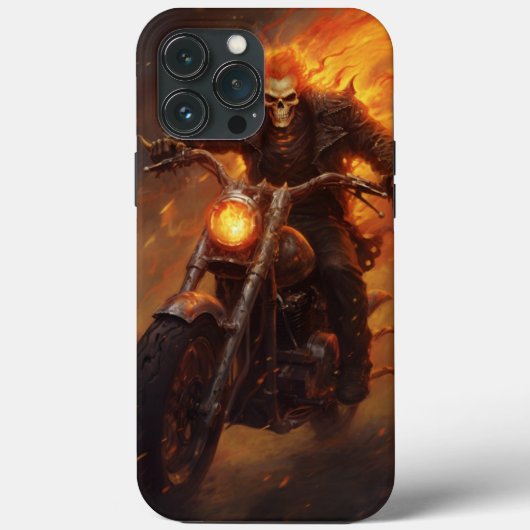 ハロウィン スケルトン 自転車 怖い Case-Mate iPhoneケース (裏面)