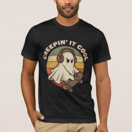 ハロウィン スケートボード おばけ Tシャツ クールなナイトメア