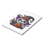 ハロウィン スコトーマン ナマケモノ 魔女 帽子 コスチューム スケア ノートパッド (回転)