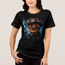 ハロウィン スチームパンク ゴシック ジャック・オ・ランタン トライブレンドＴシャツ